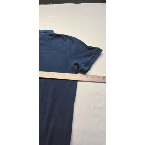 Aeropostale men's navy classic short sleeve polo white A87 Logo sz. L - Picture 10 of 10
